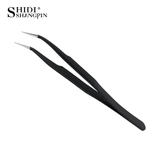 Stainless Steel Eyelash & Nail Art Tweezers - Image 12