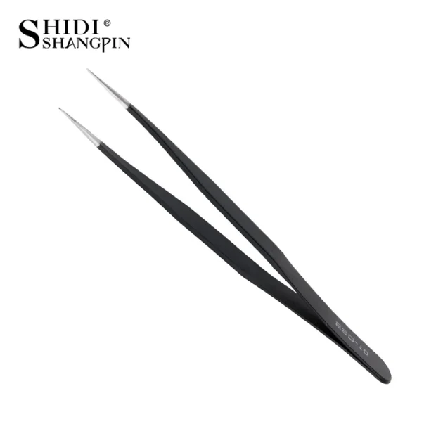 Stainless Steel Eyelash & Nail Art Tweezers - Image 11