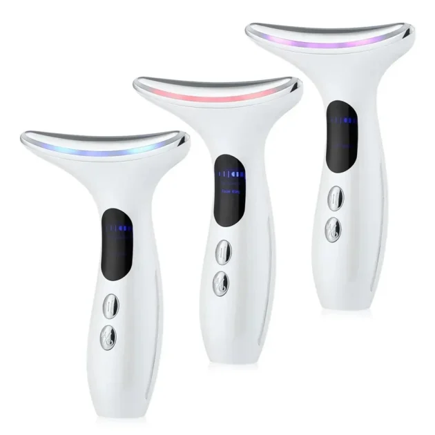 EMS Chin Lifting Face Neck Beauty Device with LED Photon Firming - Image 17