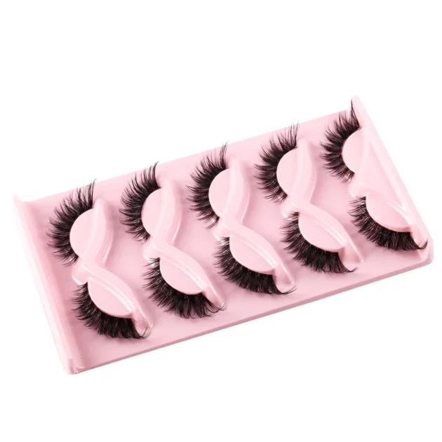 5 Pairs Cat Eye Faux Mink Lashes - Image 5