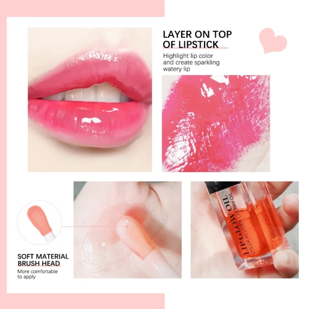 Moisturizing Lip Oil Gloss Plumping Care - Image 4