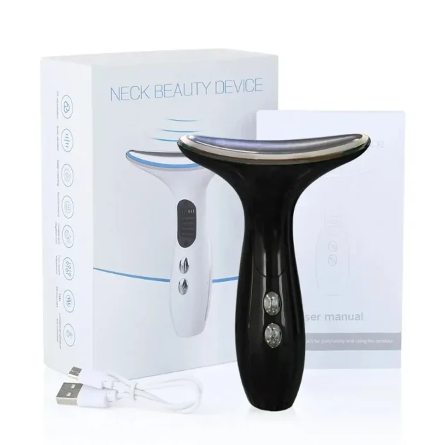 EMS Chin Lifting Face Neck Beauty Device with LED Photon Firming - Image 20