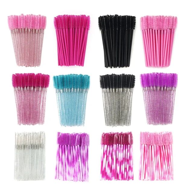 50Pcs Disposable Eyelash & Eyebrow Brushes