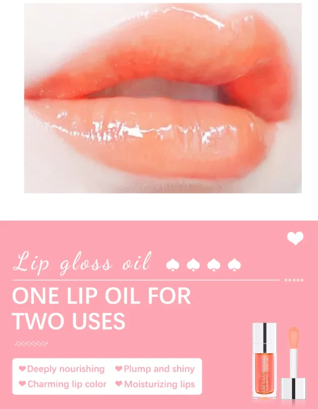 Moisturizing Lip Oil Gloss Plumping Care - Image 20