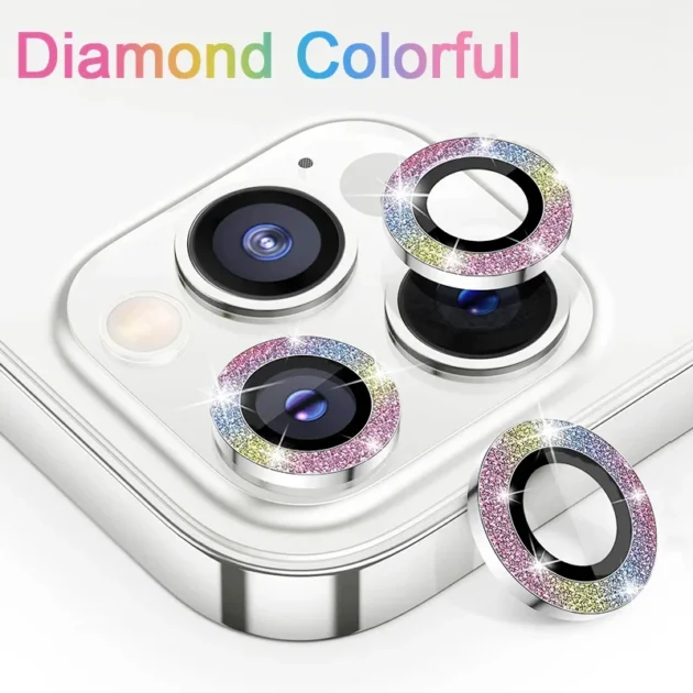 Diamond Metal Camera Lens Protector for iPhone 11-15 Series - Image 14