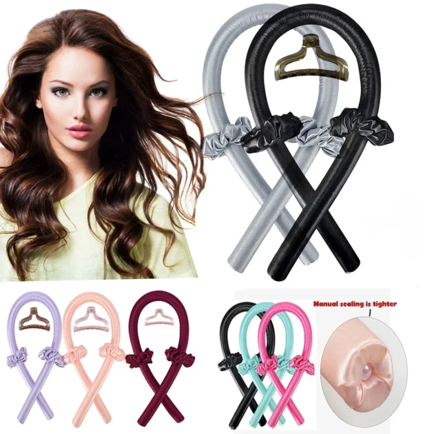 Heatless Curling Rod Headband – With Clip - Image 2