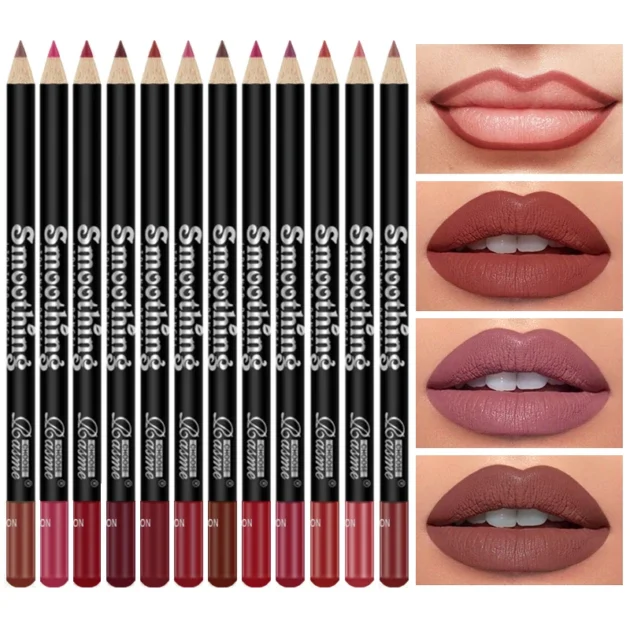 12-Piece Matte Lipstick & Lip Liner Set – Long-Lasting & Gift-Ready - Image 2