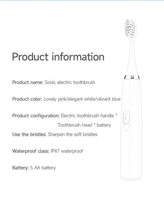 Portable Electric Toothbrush – Soft Bristles, Waterproof, Long Battery Life - Image 20