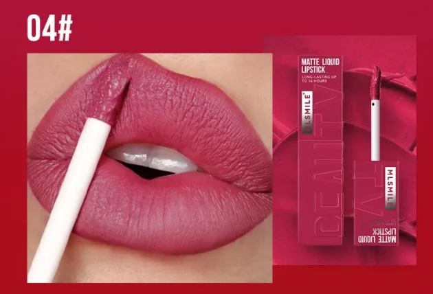 MLSMILE 6 Color Velvet Satin Matte Lipstick, Long-Lasting & Waterproof - Image 20