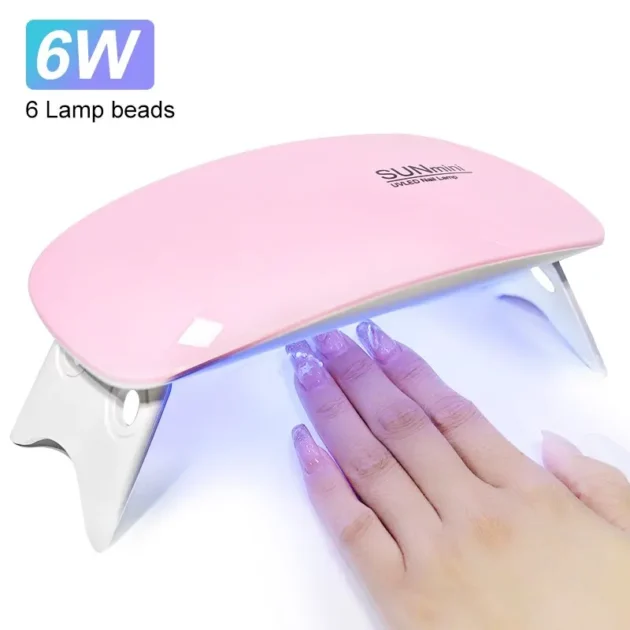 6W Mini UV Nail Dryer Lamp with USB Cable for Home Use