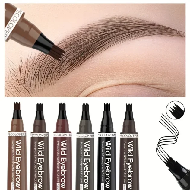 Waterproof 4-Tip Eyebrow Tattoo Pen