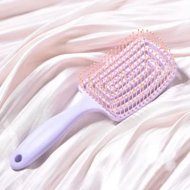 Elastic Hollow Hair Brush – Scalp Massage & Fast Drying Detangler - Image 3