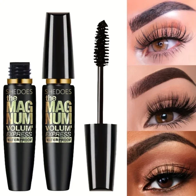 4D Waterproof Black Mascara - Thickening, Lengthening, Curling - Image 2