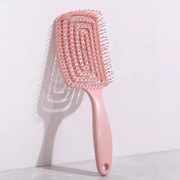 Elastic Hollow Hair Brush – Scalp Massage & Fast Drying Detangler - Image 12