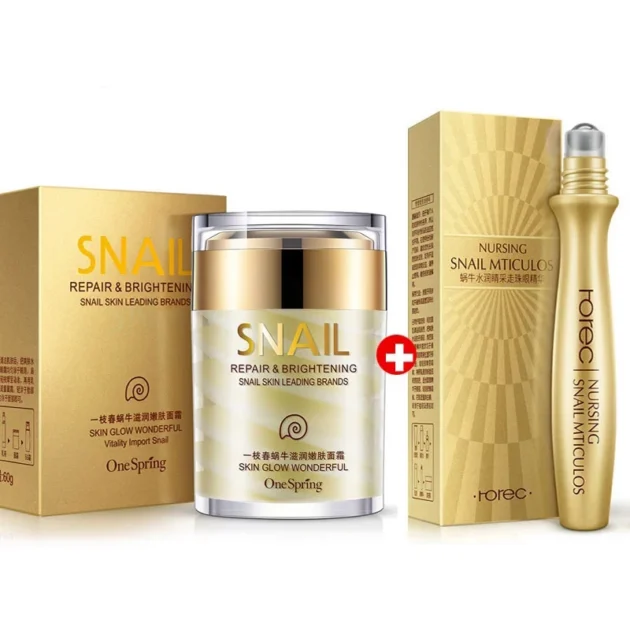 Snail Collagen Skincare Set – Anti-Aging, Whitening, Dark Circle & Eye Bag Removal