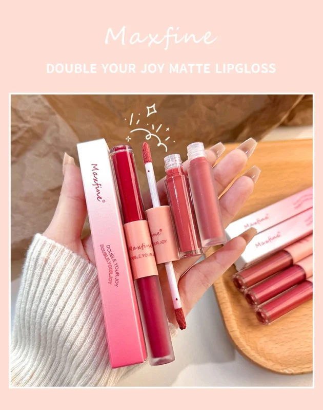 Dual-End Lip Glaze – Matte & Glossy, Long-Lasting & Moisturizing - Image 13