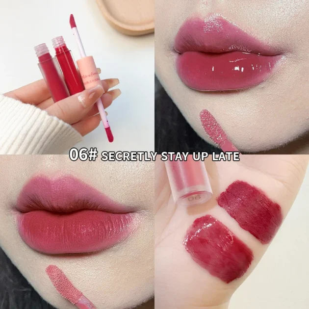 Dual-End Lip Glaze – Matte & Glossy, Long-Lasting & Moisturizing - Image 10