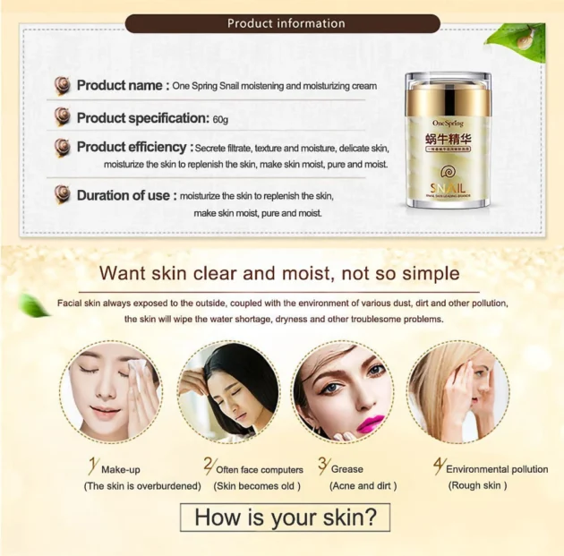 Snail Collagen Skincare Set – Anti-Aging, Whitening, Dark Circle & Eye Bag Removal - Image 12