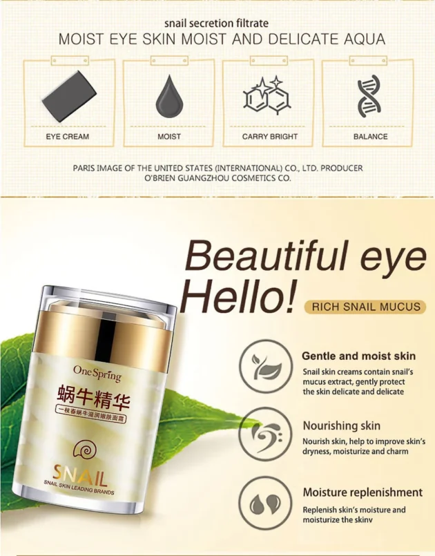 Snail Collagen Skincare Set – Anti-Aging, Whitening, Dark Circle & Eye Bag Removal - Image 13