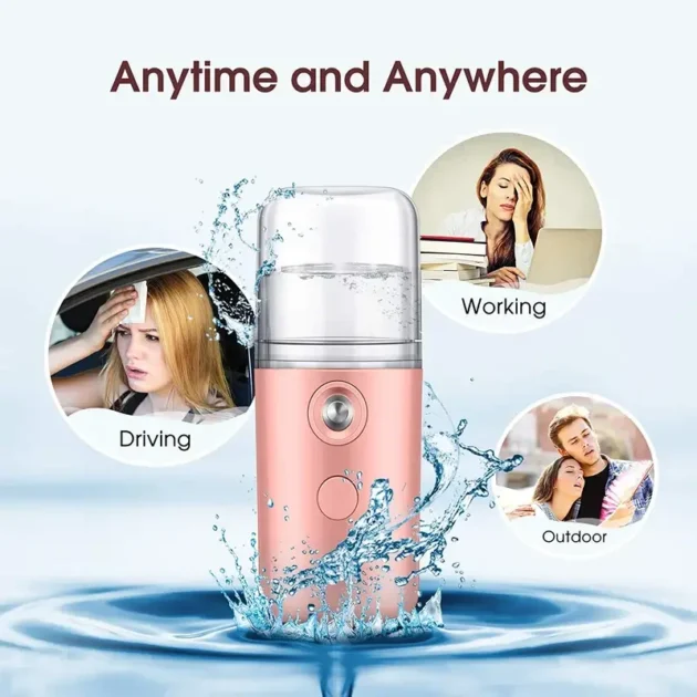 30ml Mini Nano Facial Steamer Rechargeable Portable Hydrating Sprayer - Image 2