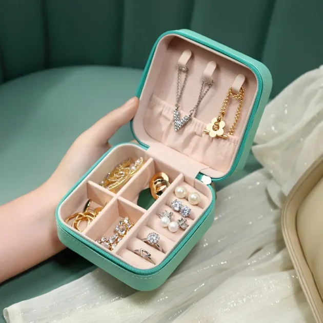 Portable Mini Travel Jewelry Storage Box - Image 4