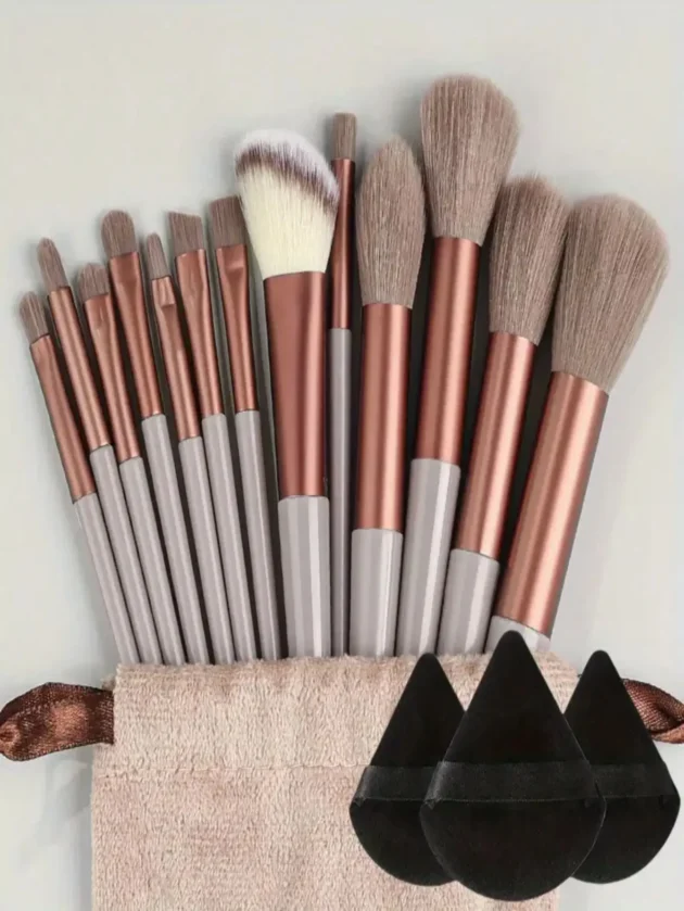 Professional Soft Makeup Brush Set – Foundation, Powder, Eyeshadow, Blending & Beauty Tools - Image 13