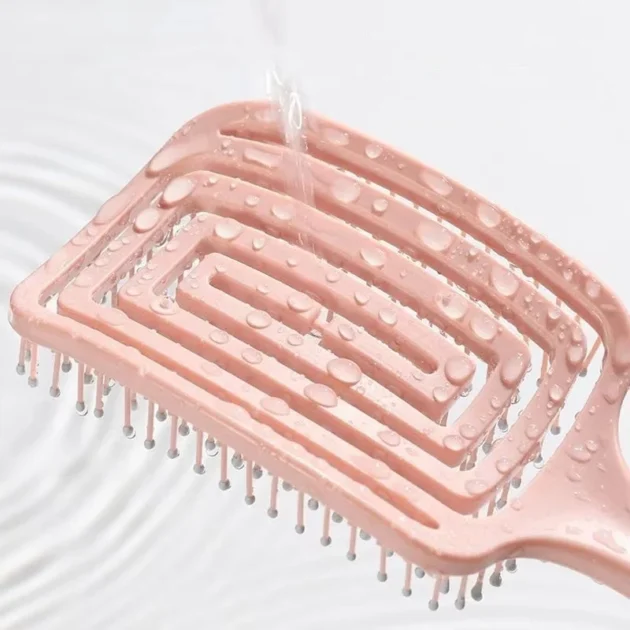 Elastic Hollow Hair Brush – Scalp Massage & Fast Drying Detangler - Image 21