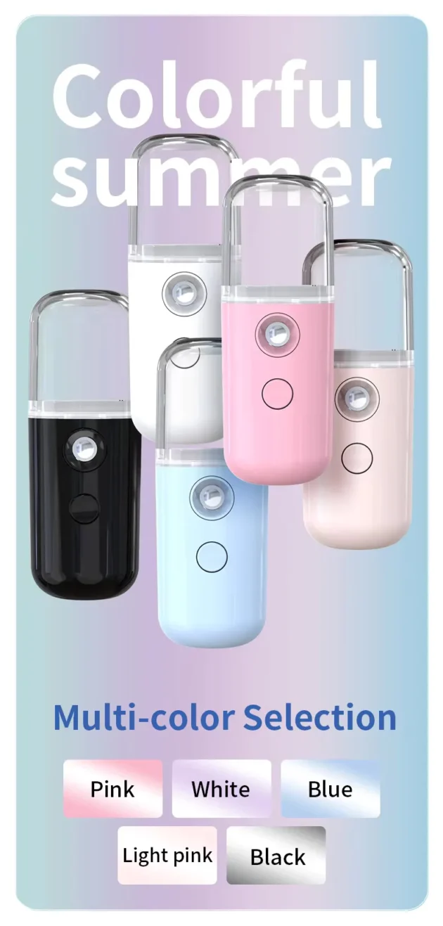 30ml Mini Nano Facial Steamer Rechargeable Portable Hydrating Sprayer - Image 22