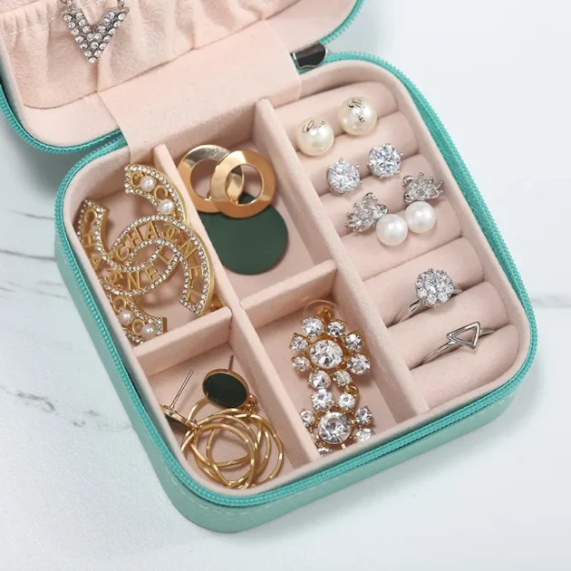 Portable Mini Travel Jewelry Storage Box - Image 13