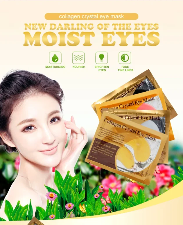 20Pcs Gold Collagen Crystal Eye Mask, Firming & Moisturizing Eye Patches - Image 10