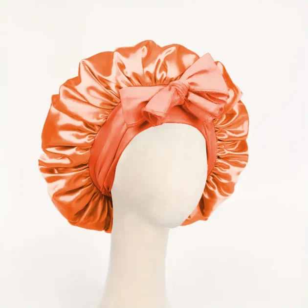 Adjustable Satin Silk Sleep Bonnet with Tie Band - Image 10