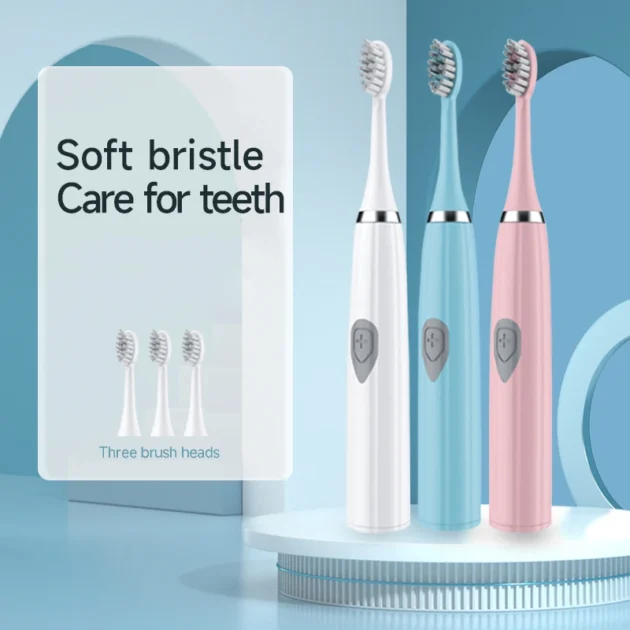 Portable Electric Toothbrush – Soft Bristles, Waterproof, Long Battery Life