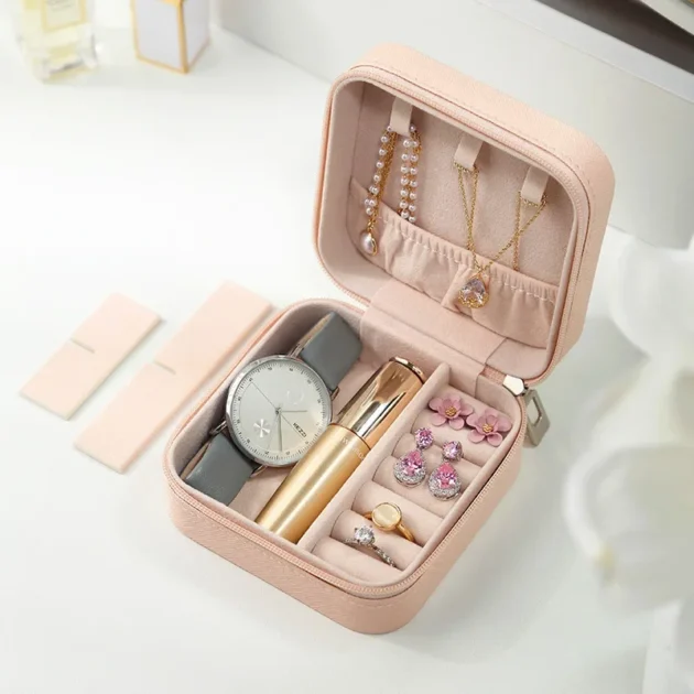 Portable Mini Travel Jewelry Storage Box - Image 5