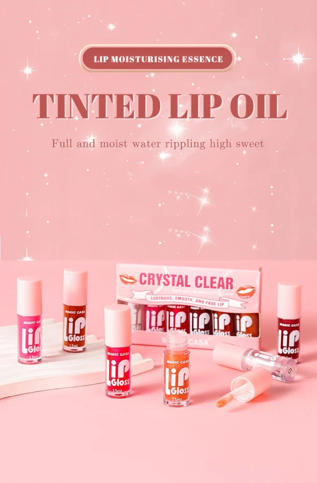 MAGIC CASA 6pcs Hydrating Jelly Lip Oil – Moisturizing & Long-Lasting Shine - Image 8