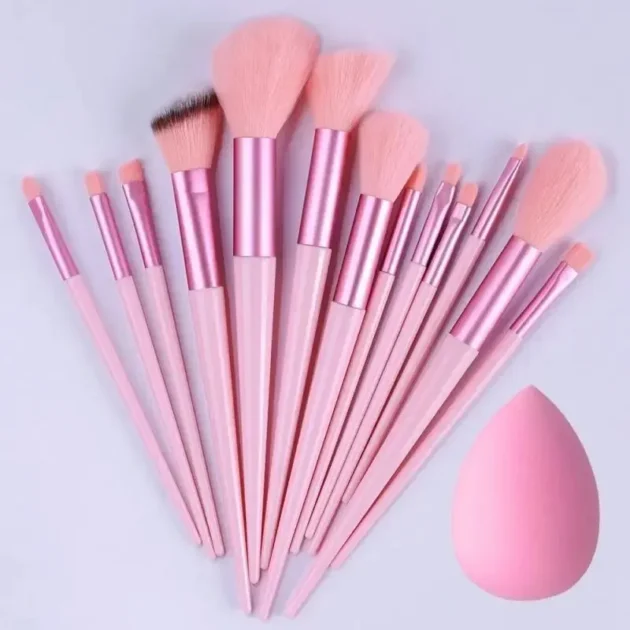 Professional Soft Makeup Brush Set – Foundation, Powder, Eyeshadow, Blending & Beauty Tools - Image 38