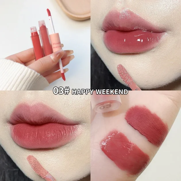 Dual-End Lip Glaze – Matte & Glossy, Long-Lasting & Moisturizing - Image 8