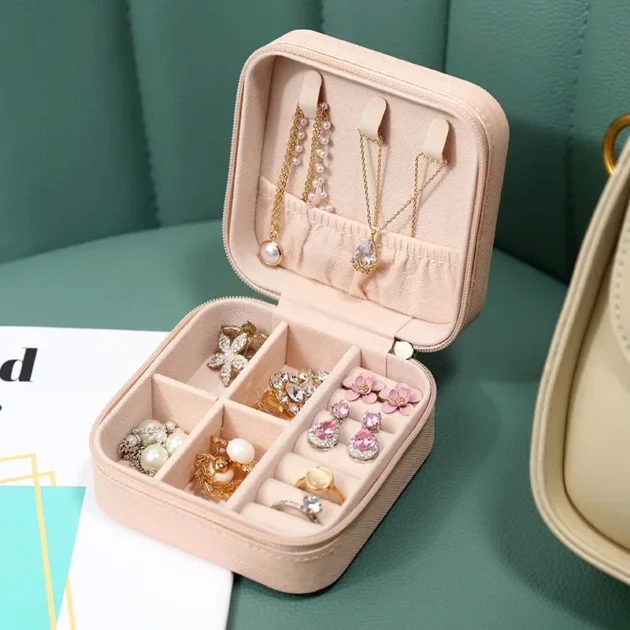 Portable Mini Travel Jewelry Storage Box