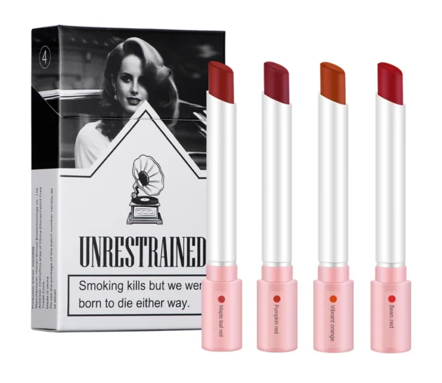 4-Piece Matte Cigarette Lipstick Set – Long-Lasting & Waterproof - Image 10