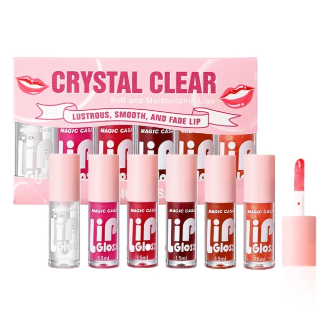 MAGIC CASA 6pcs Hydrating Jelly Lip Oil – Moisturizing & Long-Lasting Shine - Image 4