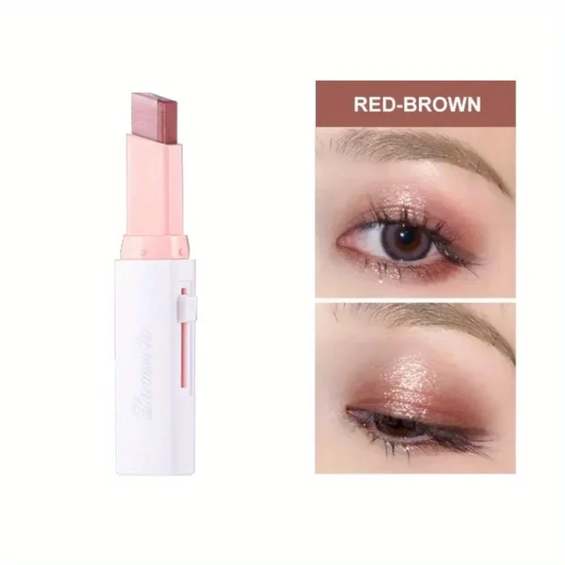 Two-Color Gradient Eye Shadow Stick, Natural 3D, Long-Lasting - Image 12