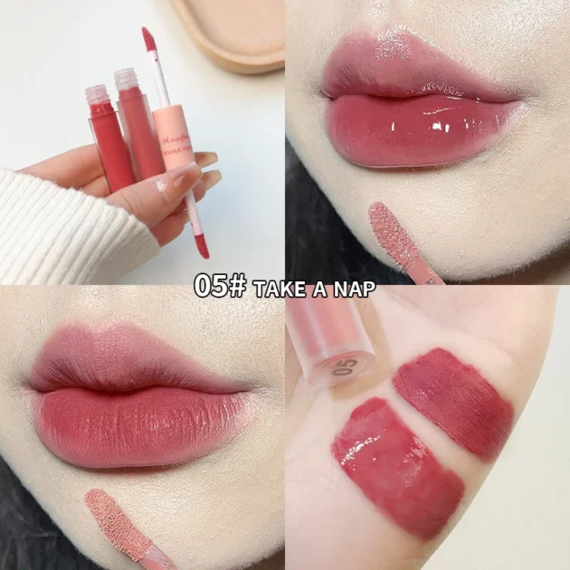 Dual-End Lip Glaze – Matte & Glossy, Long-Lasting & Moisturizing - Image 12