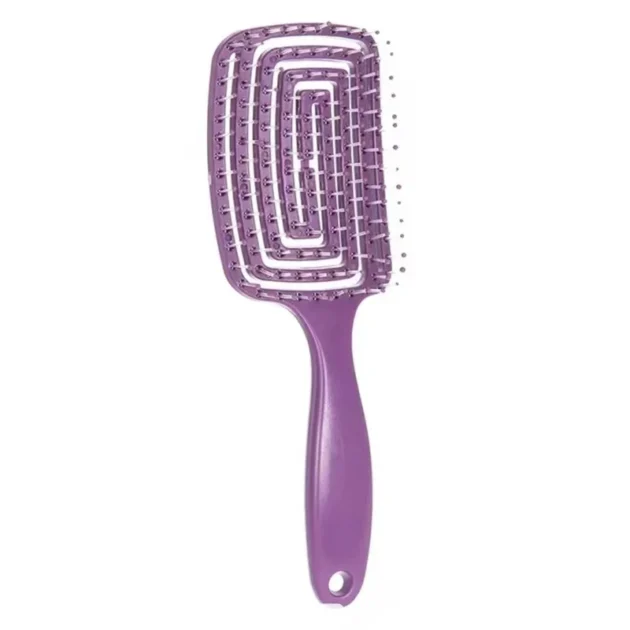 Elastic Hollow Hair Brush – Scalp Massage & Fast Drying Detangler - Image 9