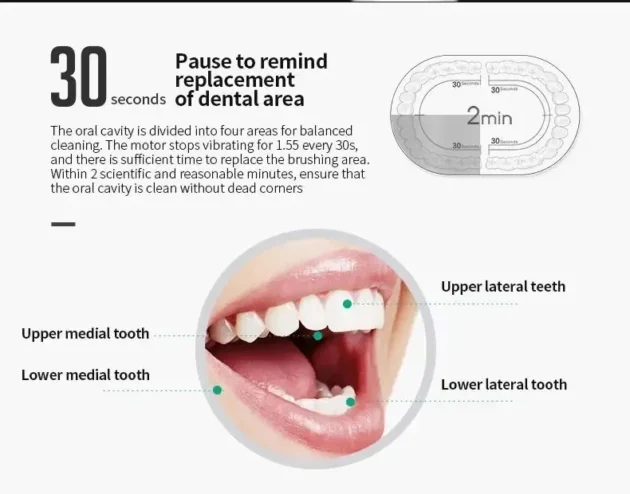 Electric Ultrasonic Toothbrush – 6 Modes, USB Rechargeable, Waterproof - Image 13