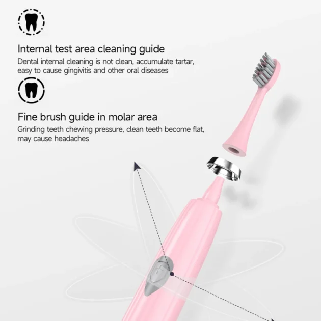 Portable Electric Toothbrush – Soft Bristles, Waterproof, Long Battery Life - Image 4