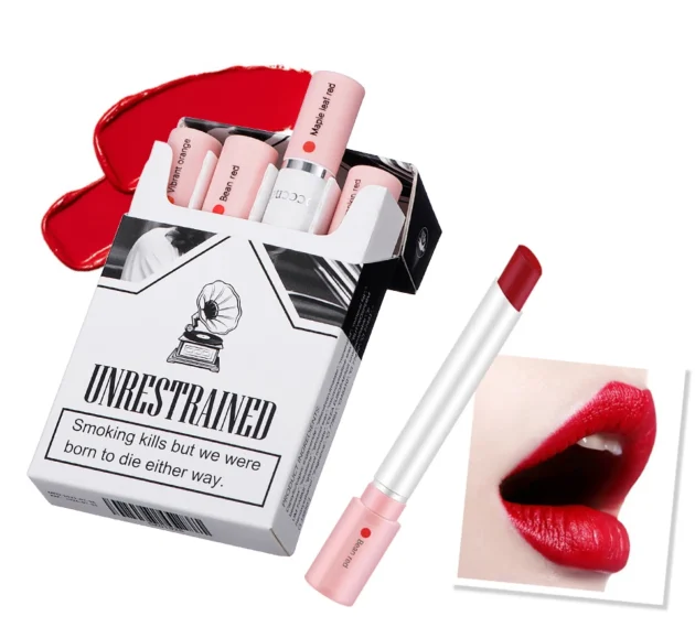 4-Piece Matte Cigarette Lipstick Set – Long-Lasting & Waterproof - Image 12