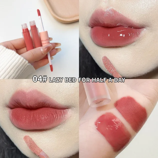 Dual-End Lip Glaze – Matte & Glossy, Long-Lasting & Moisturizing - Image 11