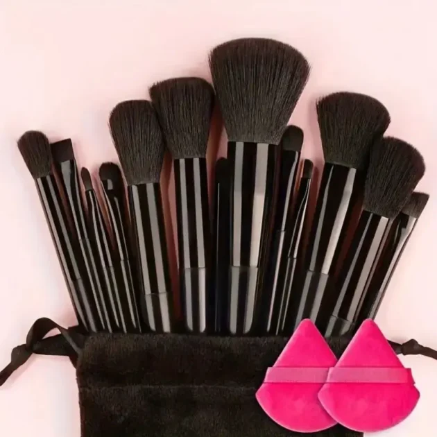 Professional Soft Makeup Brush Set – Foundation, Powder, Eyeshadow, Blending & Beauty Tools - Image 23