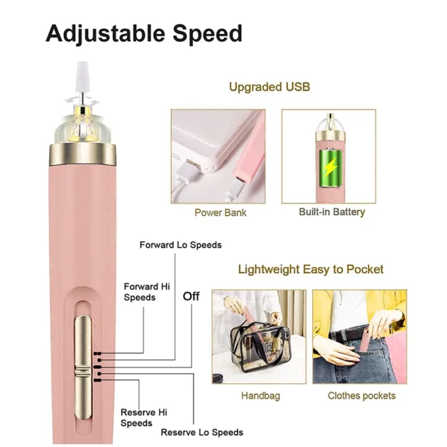 5-in-1 Electric Nail Drill with Light - Image 2