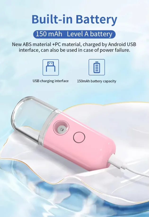 30ml Mini Nano Facial Steamer Rechargeable Portable Hydrating Sprayer - Image 19