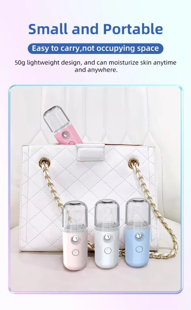30ml Mini Nano Facial Steamer Rechargeable Portable Hydrating Sprayer - Image 18